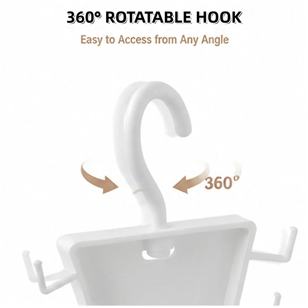 2 Packs Multifunctional V-Shape Rotating Hanger, 12-Hook Space-Saving Closet Organizer for Home & Travel Use