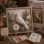 Peaceful Dove 3D Fabric Poke Art Kit - 20 x 20cm No Sew DIY Craft Set with Pre Cut Fabric and Poking Tool, Christmas Handmade Decor and Gift Activity