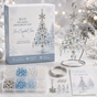 DIY Christmas Tree Beaded Ornament Kit - Ice Crystal Christmas Tree Handmade Bead Craft Hanging Decoration for Gift Making and Holiday Decor