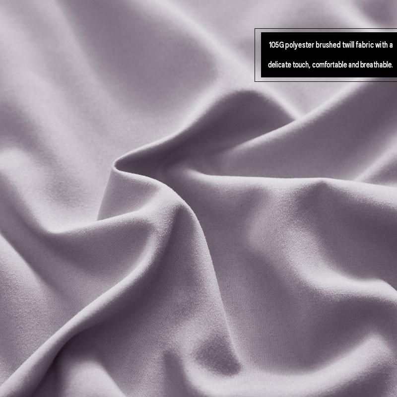 White 137x190x38cm Elastic Bed Skirt - Thickened Polyester Fitted Valance with Double-Layer High-Stretch Band, Wrinkle-Resistant Drop