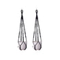 2 Pack Macrame Plant Hanger (Black)- 90cm Cotton Rope Hanging Planter Basket with Beads, Boho Home Decor for Indoor Outdoor Plants