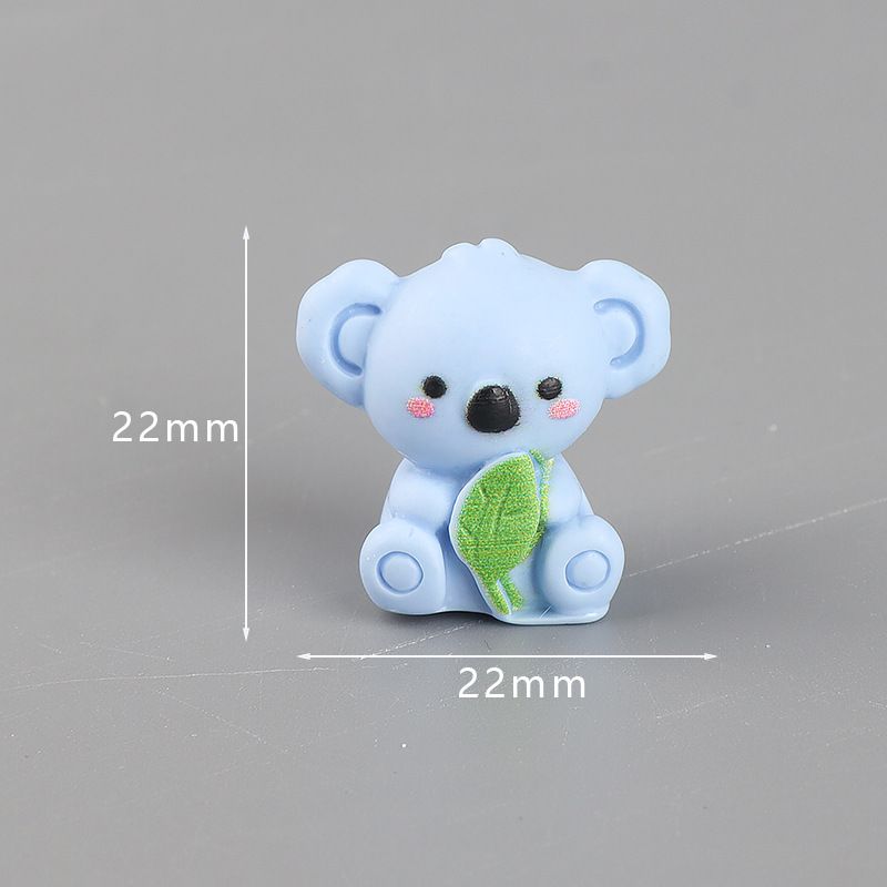 6-Pack Mini Koala Figurines - Cute 3D Resin Animal Ornaments, Assorted Designs for DIY Crafts, Desk, Car, Shelf and Small Decorative Displays