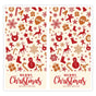 (Style 3) 50 Sheet Christmas Gift Sealing Sticker Set with 100 Stickers - 100 x 50 mm Rectangular Holiday Labels for Gift Boxes, Wrapping, Packaging and Envelopes