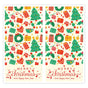 (Style 4) 50 Sheet Christmas Gift Sealing Sticker Set with 100 Stickers - 100 x 50 mm Rectangular Holiday Labels for Gift Boxes, Wrapping, Packaging and Envelopes