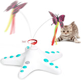 Starfish Butterfly Cat Teaser Toys - Top-Down View