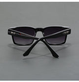 Black Trendy Oversized Lightweight Blue Light Blocking Sunglasses for Men - Anti-Fog, Photochromic, and UV Protection - 45-Degree Angle