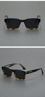 Leopard Pattern Trendy Oversized Lightweight Blue Light Blocking Sunglasses for Men - Anti-Fog, Photochromic, and UV Protection - Front View