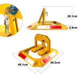 Rectangle Safety Barrier locker Car Parking Lock Fold Complete Complete Vehicle Security - Side View