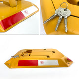 Rectangle Safety Barrier locker Car Parking Lock Fold Complete Complete Vehicle Security - Top-Down View
