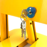Rectangle Safety Barrier locker Car Parking Lock Fold Complete Complete Vehicle Security - Rear View