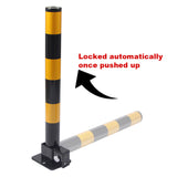 Fold Down Vehicle Security Car Parking Lock Safety Barrier Bollard Locker Barrier -Black - Side View