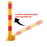 Fold Down Vehicle Security Car Parking Lock Safety Barrier Bollard Locker Barrier -Red - 45-Degree Angle