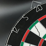 Durable Part  Printing 18 Two Side Dart Board+6 Darts Steel Wire Inlay - Top-Down View