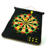 17 Magnetic Rollup Dart Board 6 Darts Large Double Side Dartboard Game