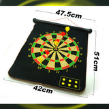 17 Magnetic Rollup Dart Board 6 Darts Large Double Side Dartboard Game