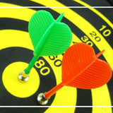17 Magnetic Rollup Dart Board 6 Darts Large Double Side Dartboard Game