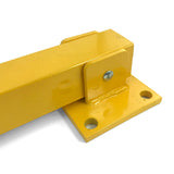 Square Heavy Duty Fold Down Security Parking Post Lock Safety Barrier 3 Keys - 45-Degree Angle