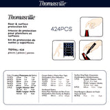Thomasville Floor Surface Protection Kit 424 Pieces Felts Bumpers Sliders Grips - Front View