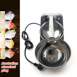 Electric Ice Crusher Ice Shaver Snow Cone Maker Machine Home Commercial AU Plug - Close-Up Angle
