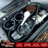 12V Portable Espresso Maker for Cars - Complete Moka Coffee Set with Cups and Accessories - Extra Image
