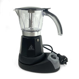Black Electric Moka Coffee Maker Espresso Machine Italian Classic 6 Cups Auto Power - Extra Image