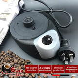 Red Electric Moka Coffee Maker Espresso Machine Italian Classic 6 Cups Auto Power - Top-Down View