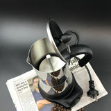Electric Espresso Moka Coffee Make 6Cups Stainless Steel Italian Classic AU STOCK - 45-Degree Angle