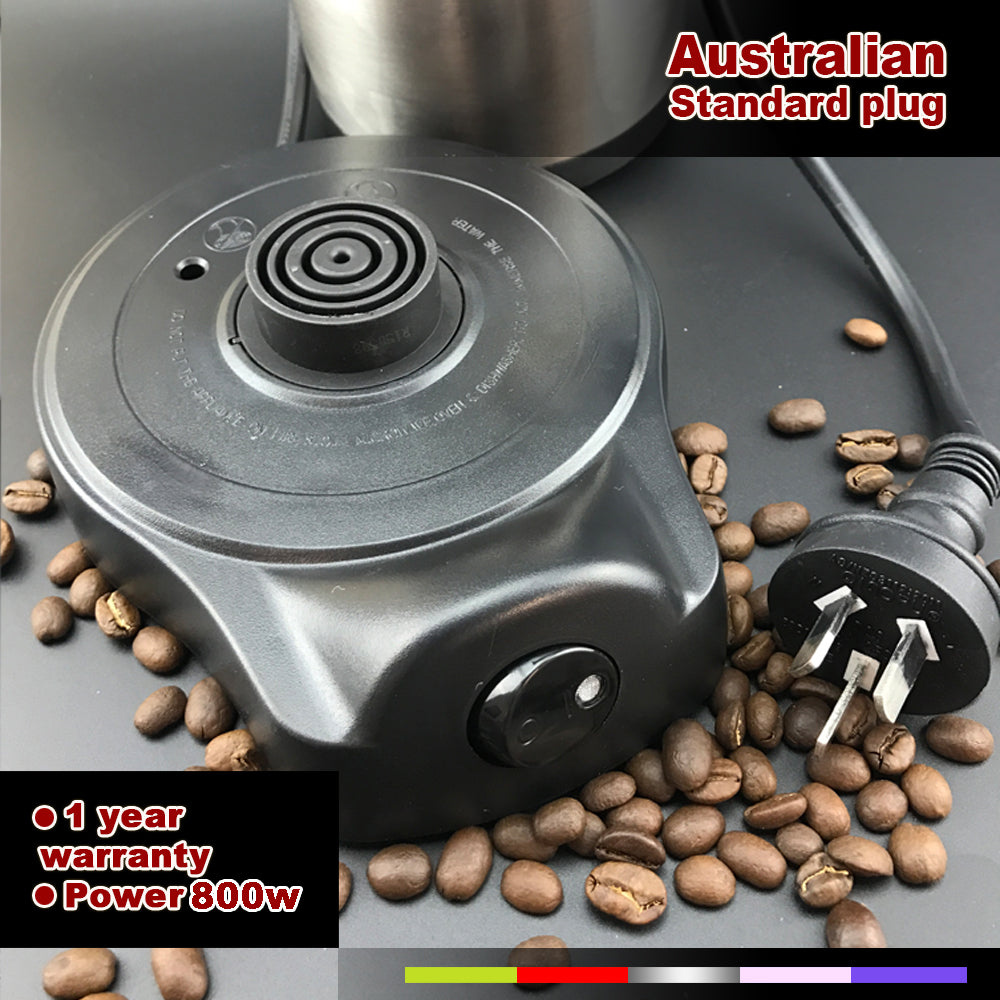 Automatic Red Electric Coffee Maker for Turkish, Greek, and Arabic Coffee with Anti-Overflow Sensor