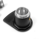 Charming Red Ceramic Mini Espresso Coffee Maker Set for Two with Checkered Cups - Extra Image