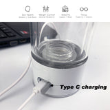 300ml H2 Hydrogen Water Bottle Alkaline Ionizer High compatibility AU - 45-Degree Angle