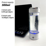 300ml H2 Hydrogen Water Bottle Alkaline Ionizer High compatibility AU - Close-Up Angle