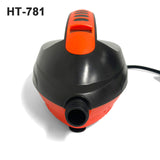 Electric 16PSI HT-781 High Pressure SUP Electric Air Pump 12V DC Paddle Board 16/20PSI Auto-Off - Close-Up Angle