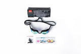 Gold Mirrored Lens Swimming Goggles for Adults - Side View