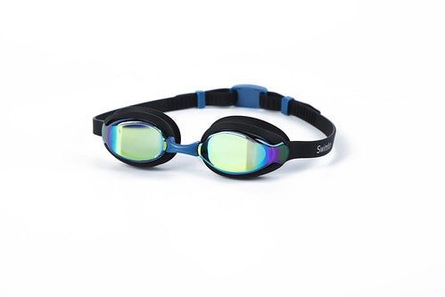 Golden Junior Mirrored Lens Swimming Goggles with UV Protection