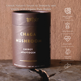 Teelixir Organic Chaga Mushroom 500g - Close-Up Angle
