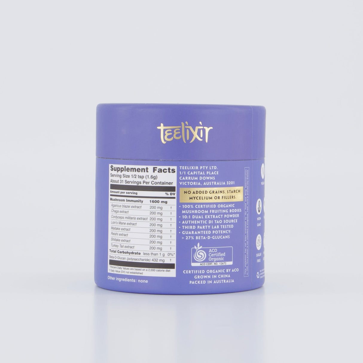 Teelixir Organic Mushroom Immunity 100g