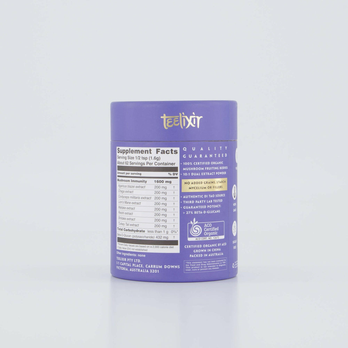Teelixir Organic Mushroom Immunity 500g