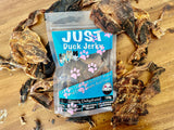 1x Just Duck Jerky - Top-Down View