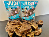 1x Just Lamb Lung - 100g - Top-Down View