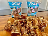 1x Just Moo Tubes ( Beef Trachea ) - Side View