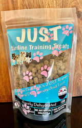 1x Just Sardine Training Treats - 200g - 45-Degree Angle
