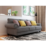 The Cloud Nine 3-Seater Sofa Slate Grey - Front View