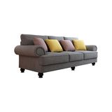 The Cloud Nine 3-Seater Sofa Slate Grey - Side View