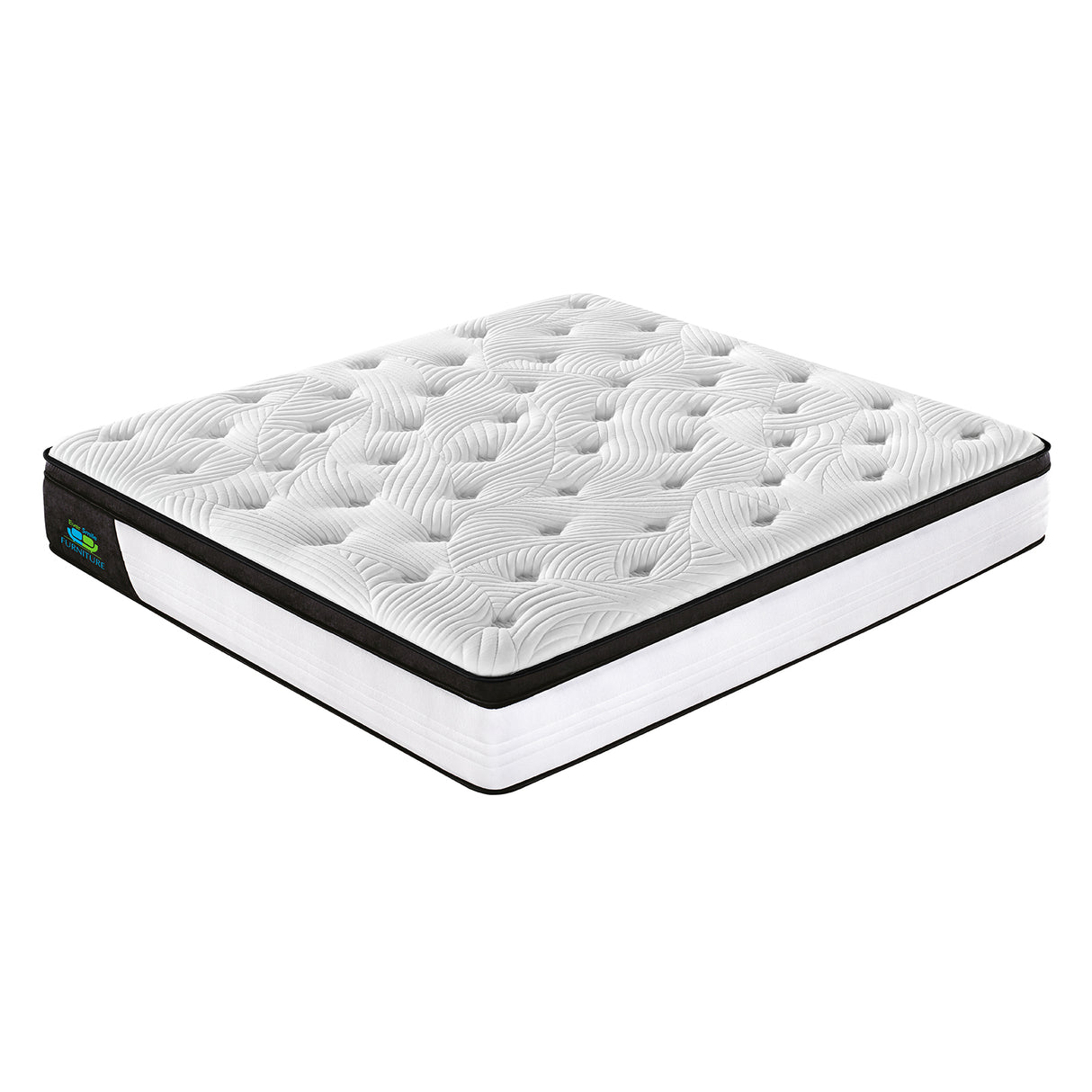 Palermo King Single 25cm Gel Memory Foam Mattress - Dual-Layered - CertiPUR-US Certified