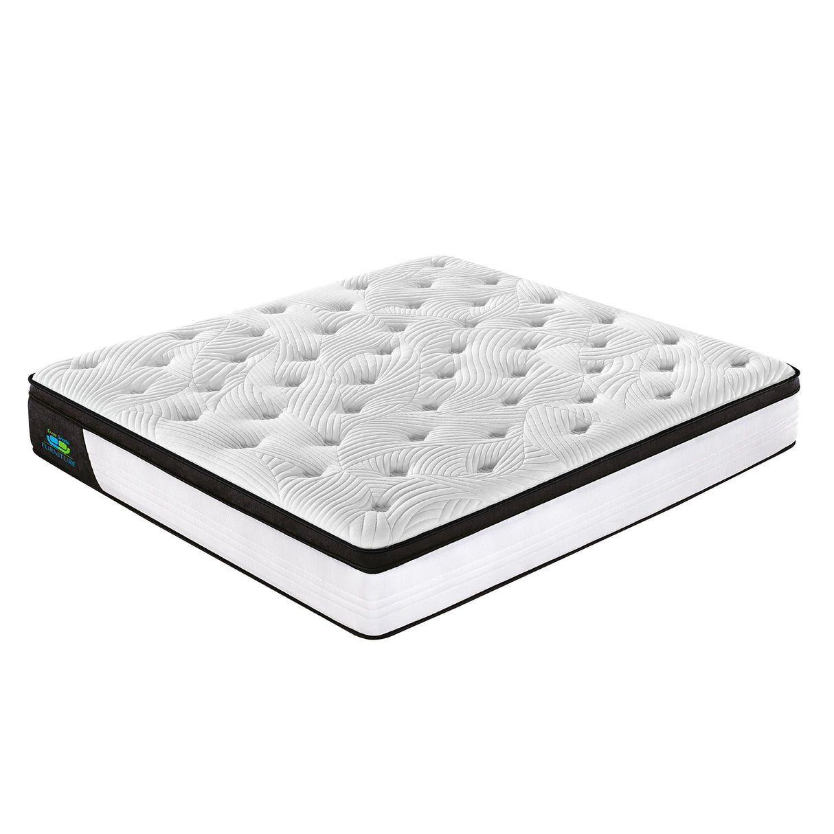 Palermo King Single 25cm Gel Memory Foam Mattress - Dual-Layered - CertiPUR-US Certified