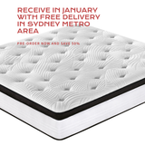 King Size 30cm MemoryZone Pocket Spring Mattress - Rear View