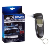 Breathalyzer Digital LCD Alcohol Breath Tester - Top-Down View