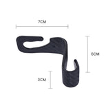 LIVINGTODAY 2pc Car Headrest Hook - Side View