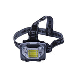 5 Mode Headlamp with COB LED Technology-Blue/Black - Black - Close-Up Angle
