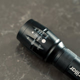 Aluminium 5-Mode Tactical LED Flashlight - Top-Down View